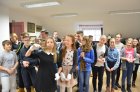 Uczniowie klasy 6 B SP w Pilźnie na zajęciach etnograficznych Fot. A. Bożek